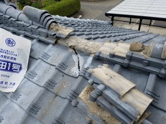 雨漏れ工事(瓦屋根)