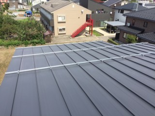 雪止めアングル設置工事