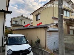 トタン屋根に雪止めアングル設置工事