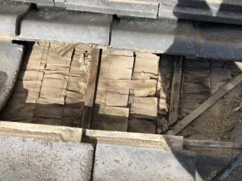 新潟市東区 雨漏り ケツ下がり 谷付近
