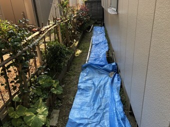 新潟市秋葉区 シート 養生