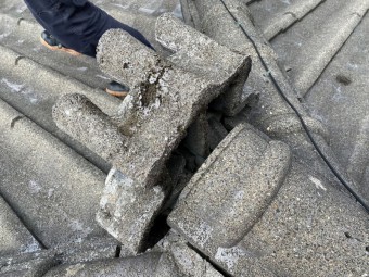天井雨漏れし現地調査