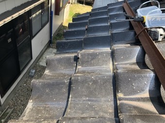 瓦復旧 じんがみ瓦 三条市 軒先復旧