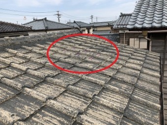 新潟県燕市 屋根 セメント瓦 S型