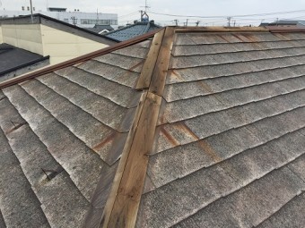 棟板金 旧吉田町 屋根 スレート屋根
