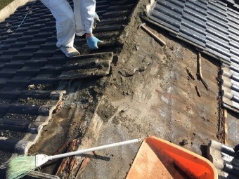 棟積み直し 雨漏り 解体