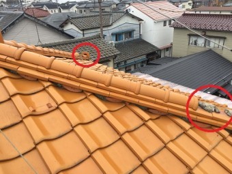 三州瓦 棟 強風 暴風 冠瓦