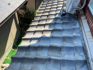 下屋雨漏れ葺き直し事例