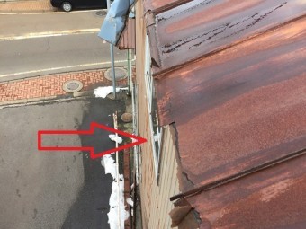 雨樋交換、屋根の様子