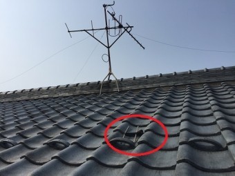 新潟市西区で屋根上のアンテナを破風板固定型で付け直し 街の屋根やさん新潟店