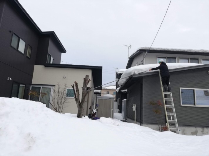 雪止めアングル応急処置