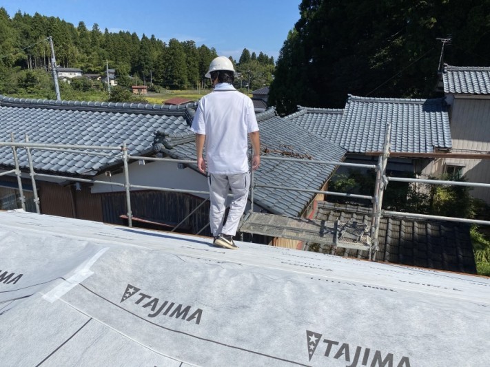 瑕疵保険を使用し防水検査