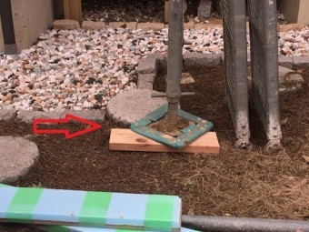 雨樋修繕、仮設足場設置
