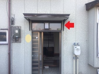 玄関周り 塗装 サビ