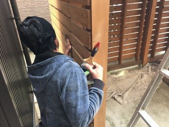 新潟市西区 ケレン作業 やすり 下処理