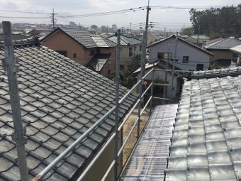 新潟市西区 ポリカ波板 張替