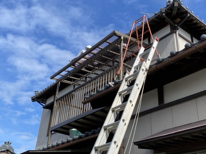 ポリカ屋根張替工事