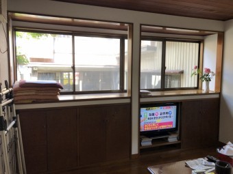 クロス貼替工事