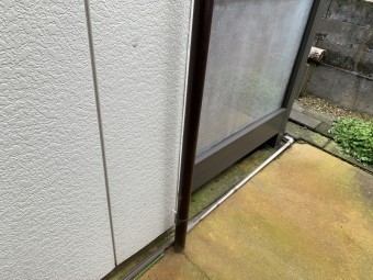 雨樋破損のため現地調査