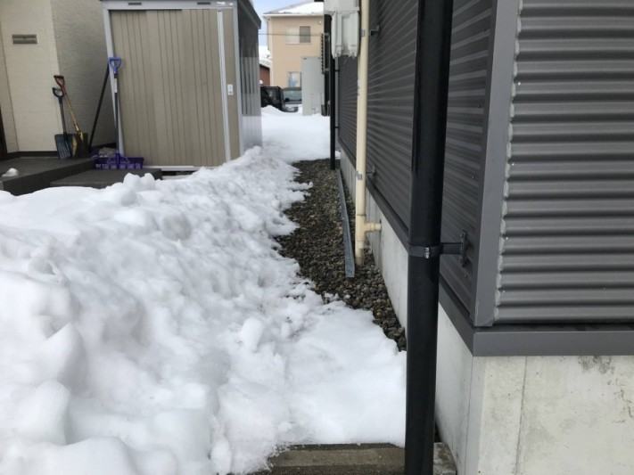 雪止めアングル応急処置