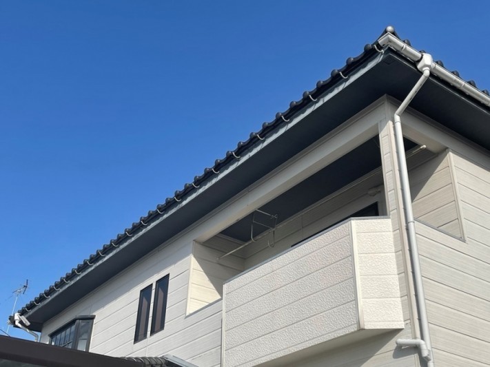 大屋根軒樋飛散