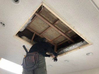 天窓撤去工事