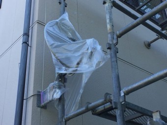 塗装前養生 TVアンテナ