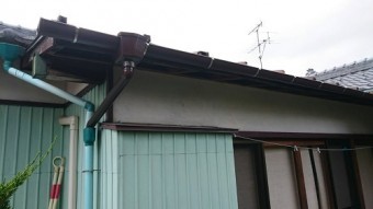 雨樋工事 居間側 竣工