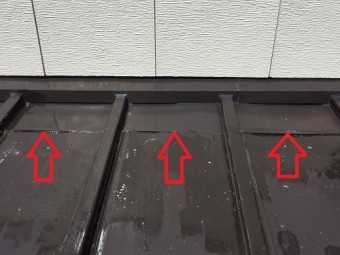 縦葺屋根 継ぎ目