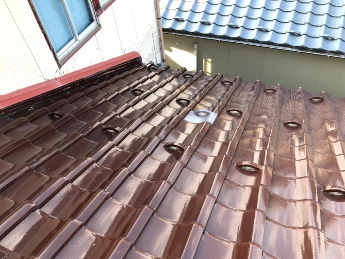 大屋根葺き替え工事