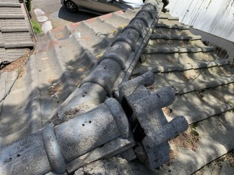セメント瓦屋根葺き替え工事