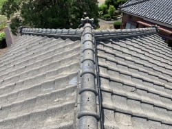 屋根部材解体作業