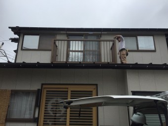 既存ベランダ 一時撤去