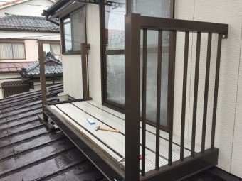 既存ベランダ 撤去 格子解体