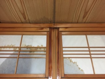 雨漏れ 障子
