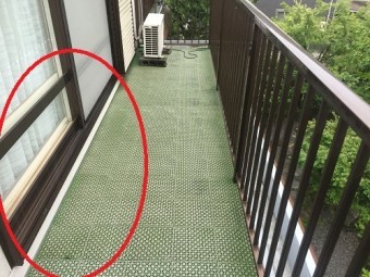 雨漏れ ベランダ
