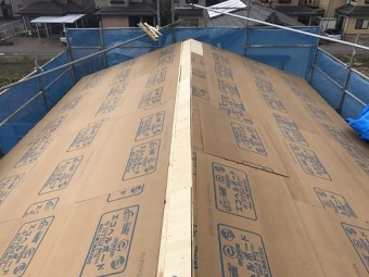 屋根張替工事、屋根下地造作