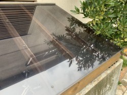 自転車小屋の垂木交換