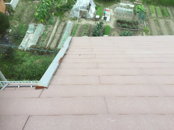 板金屋根ケラバ部修繕工事