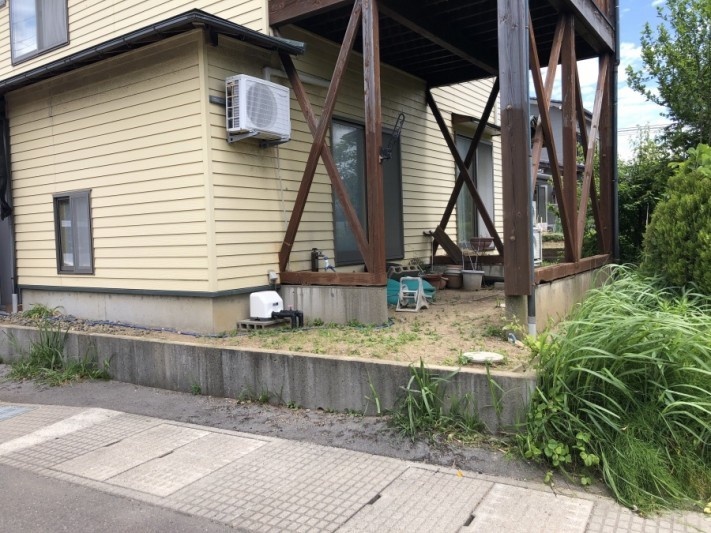 木製フェンス撤去工事