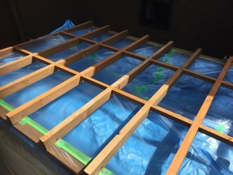 小屋 屋根 塗装 養生