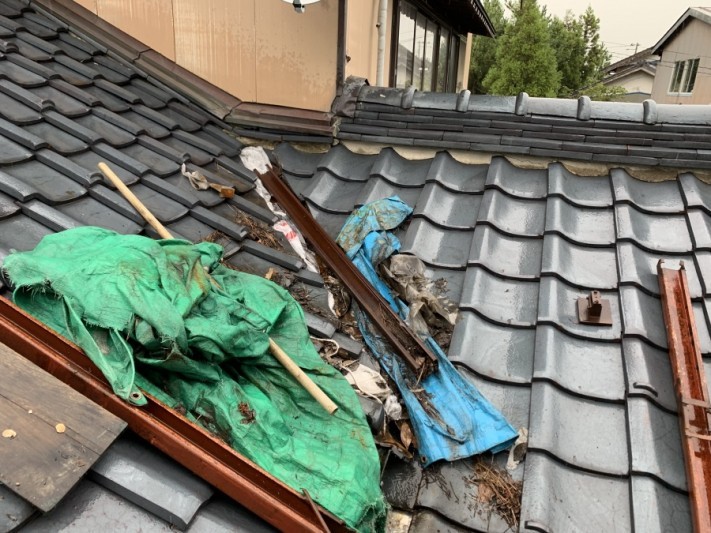 瓦屋根雨漏れ修理