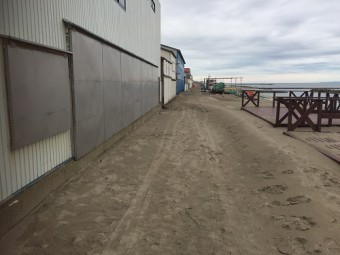 海の家 車両侵入禁止 砂地