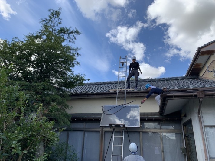 ソーラー温水器撤去工事