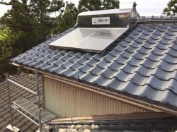 ソーラー温水器撤去工事