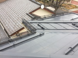 落雪防止用フェンス設置工事