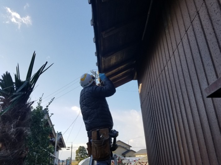 新潟市秋葉区 雨樋修理