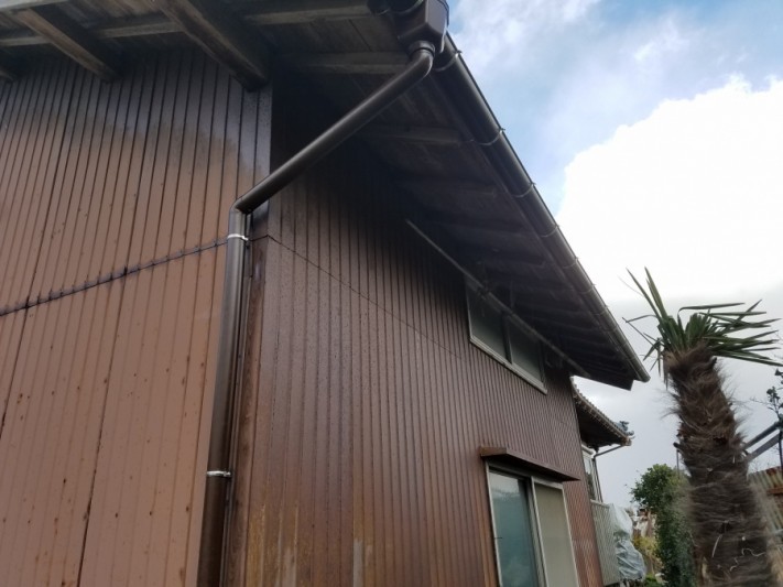 新潟市秋葉区 雨樋修理