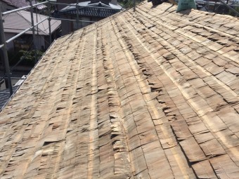 瓦屋根からガルバリウム鋼板に葺き替え工事