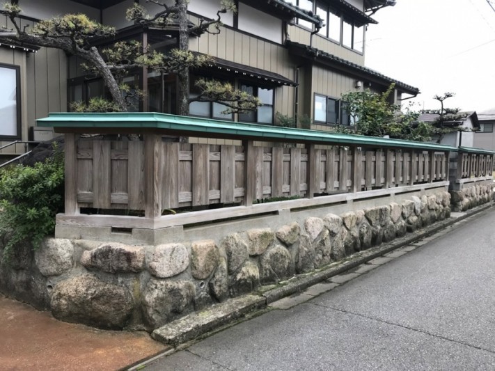 土縁柱桁塗装工事ウッドロングエコ